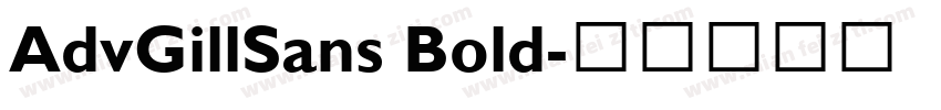 AdvGillSans Bold字体转换